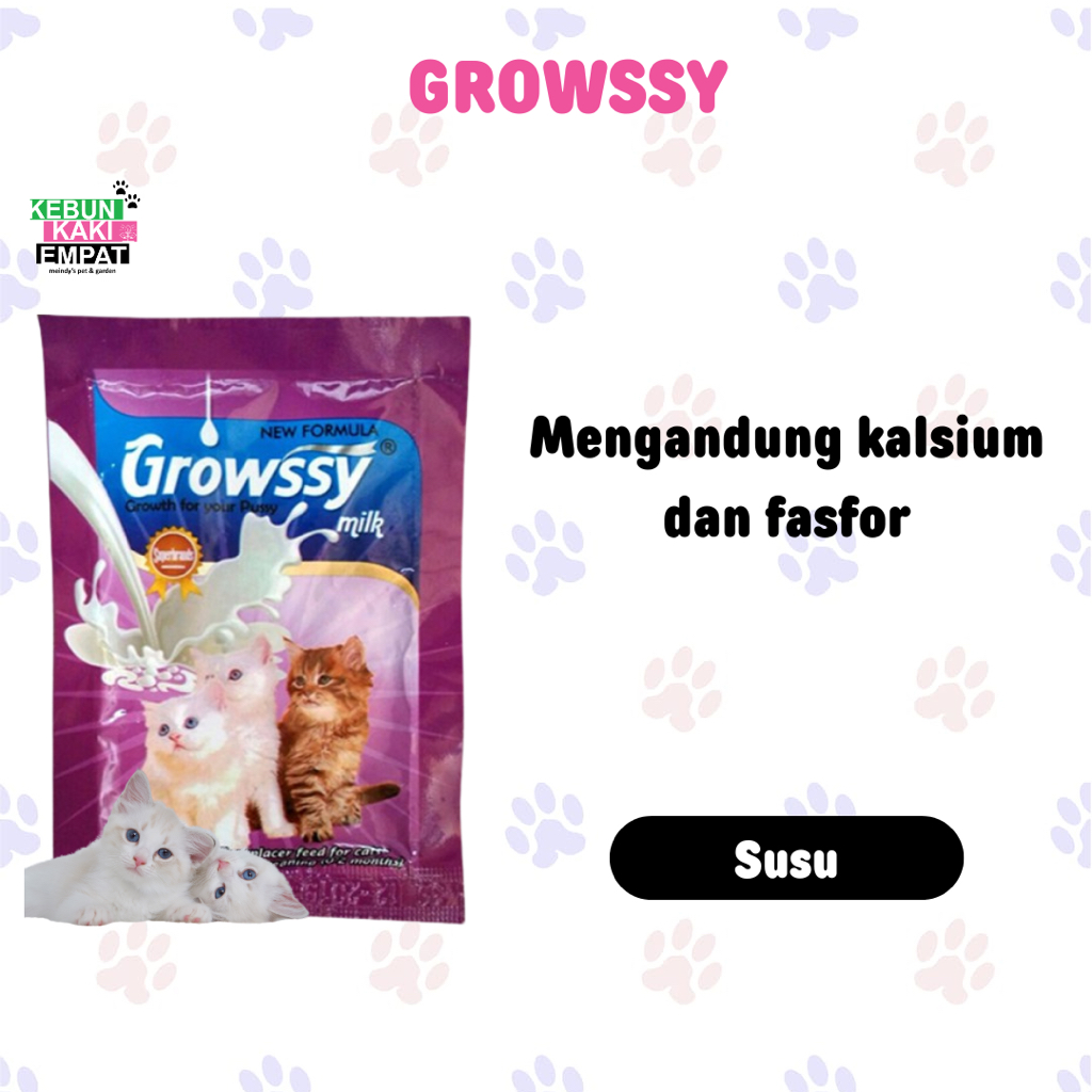 Susu bubuk kitten / bayi kucing merek growssy murah