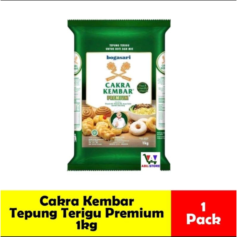 

Tepung Terigu premium Cakra kembar 1kg