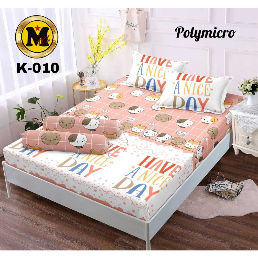 SPRAY PROMO TERLARIS ( GRATIS ONGKIR ) SPREI MOTIF KARAKTER TERBARU 3D BAHAN KATUN SUPER GRADE A MIR