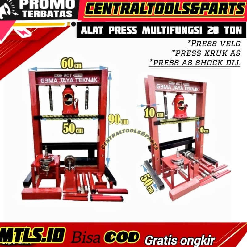 [PROMO TERBATAS] Alat press MULTIFUNGSI MURAH pres press velg pelek motor press segitiga press as sh