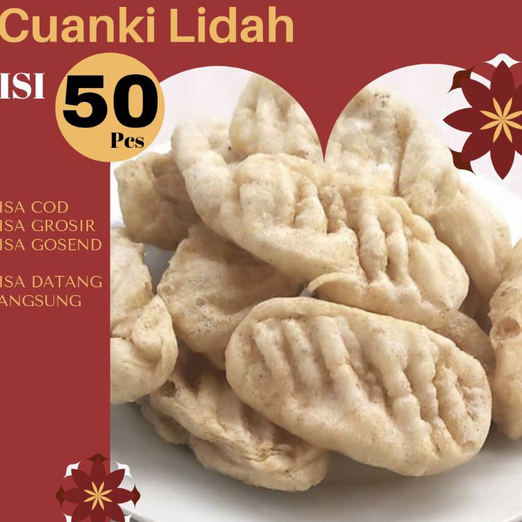 

Best Produk BISA COD Cuanki Lidah isi 5 pcs Cuankie toping seblak baso aci bakso