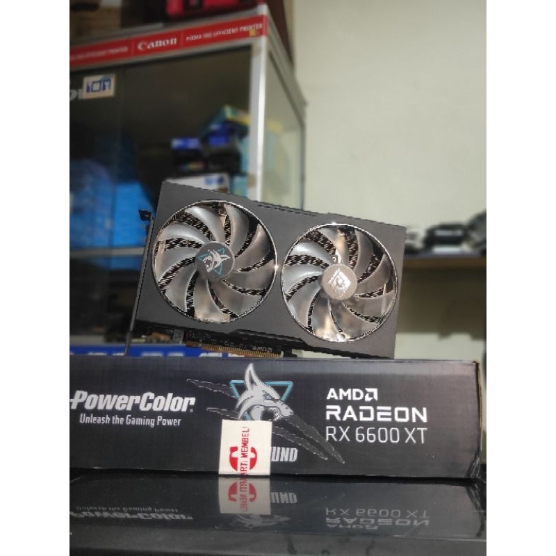 VGA RX 6600XT 8GB DDR6 POWERCOLOR HELLHOUND FULLSET