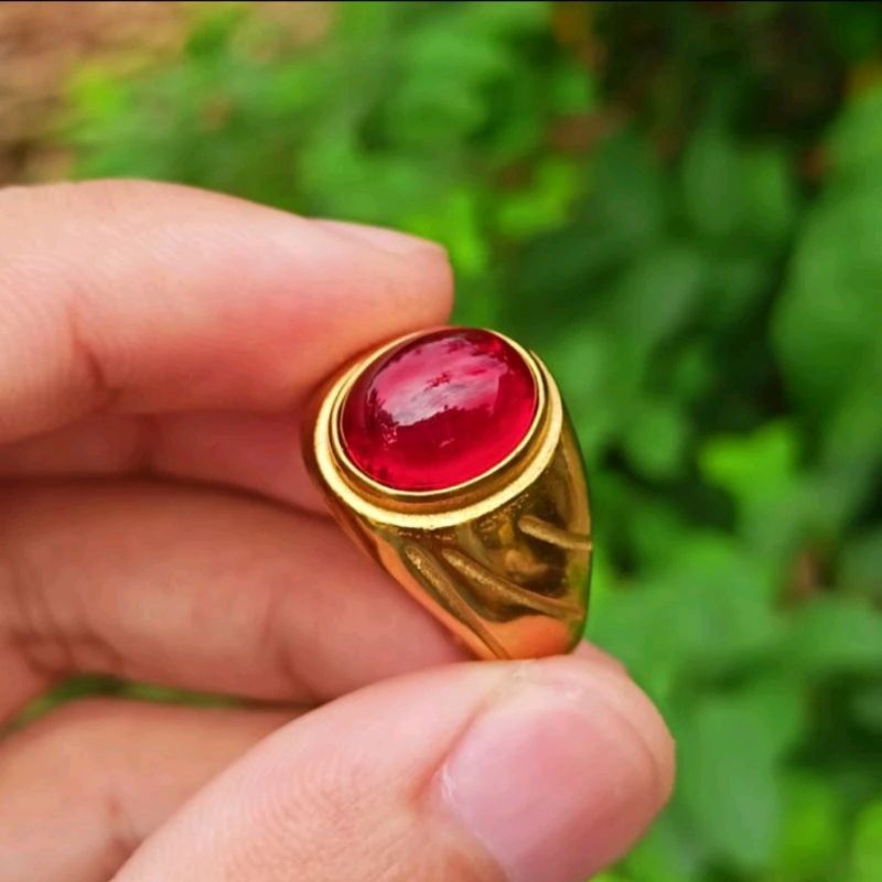 CINCIN BATU MERAH SIAM BANGKOK SUPER ASLI MEWAH