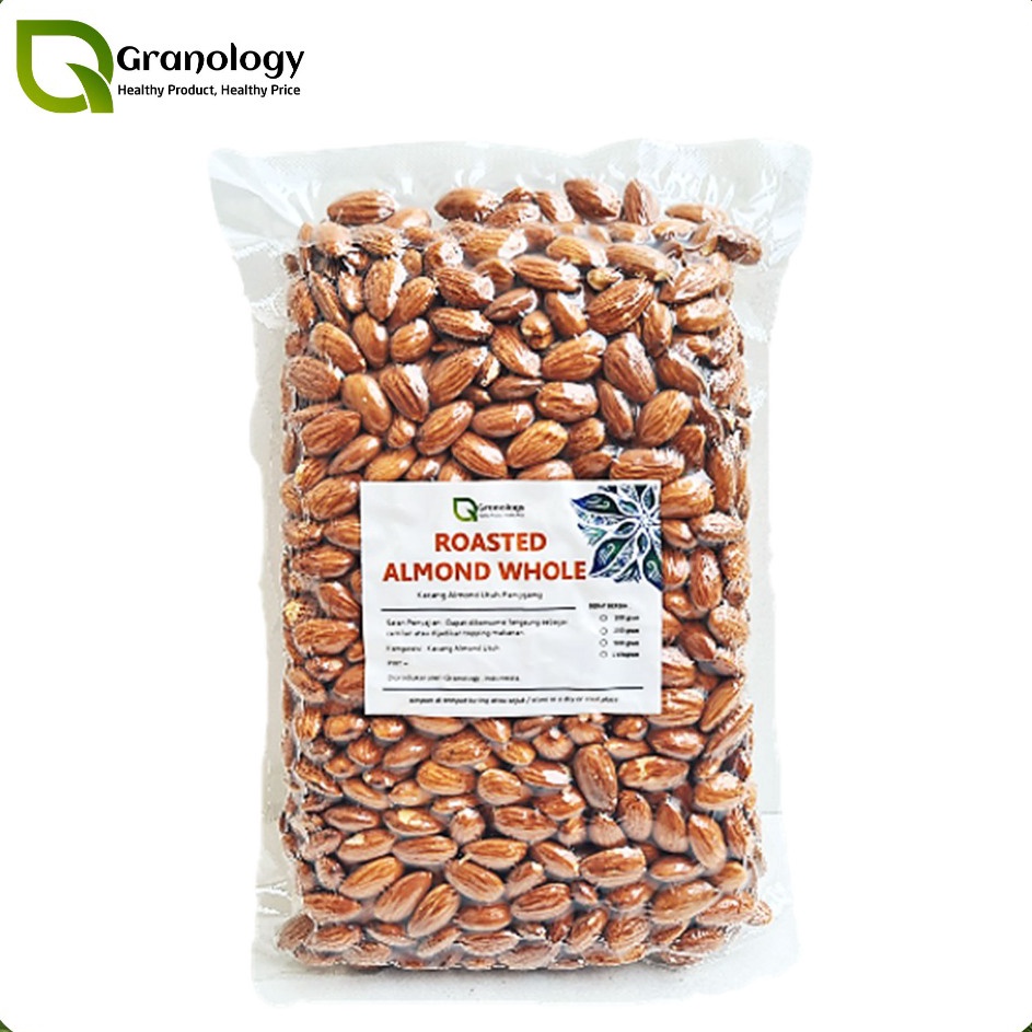 

Ready Roasted Almond Whole Almond Utuh Panggang Almond Panggang 1 Kilogram by Granology
