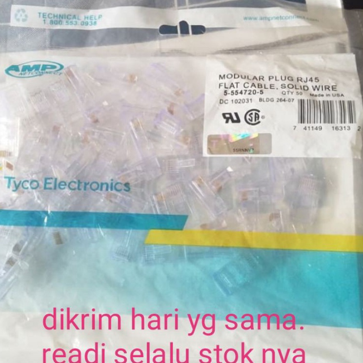 konektor rj45 amp commscope connector rj45 amp comscope