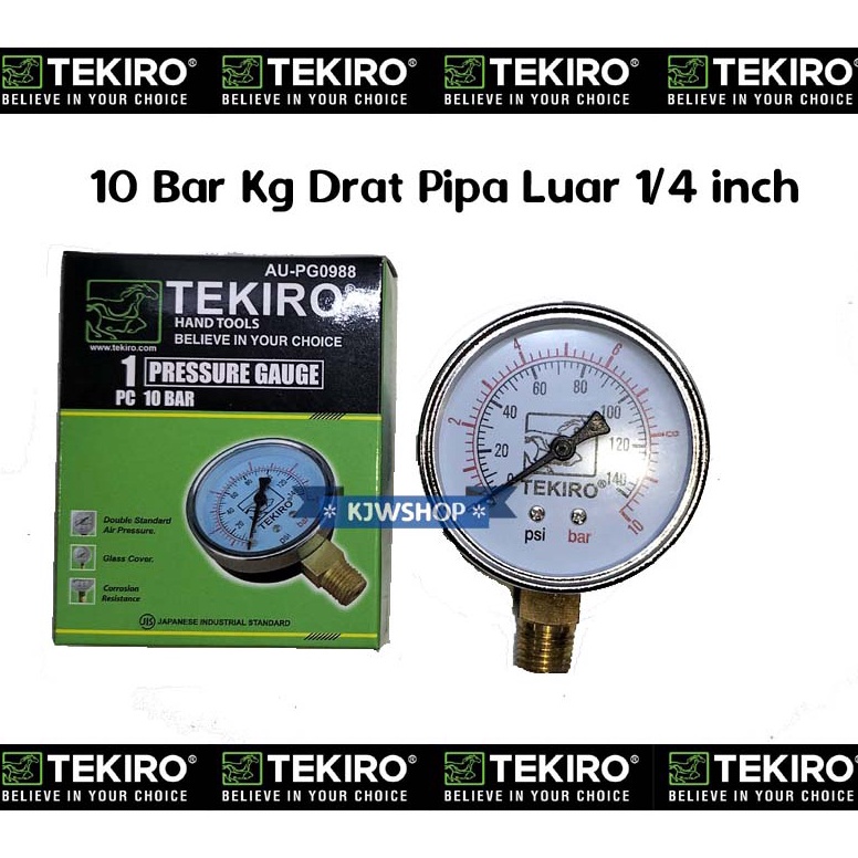 ART R26E Manometer 1 bar TEKIRO Pressure Gauge 1 bar TEKIRO Manometer 1kg TEKIRO Mano Meter 1 bar TE