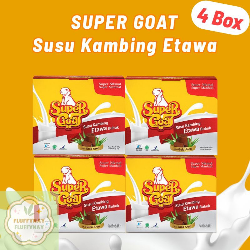 

Supergoat Susu Kambing Etawa Dengan Gula Aren 4 Box Hemat Ongkir