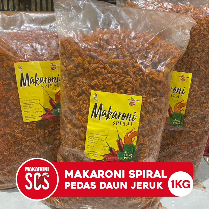 

Makaroni Spiral Pedas Daun Jeruk 1KG termurah Snack makaroni spiral pedes daun jeruk 1kg