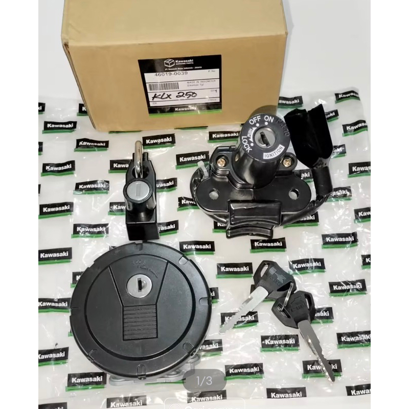KUNCI KONTAK TUTUP TANK TANGKI JOK SET KOMPLIT KLX250 KLX 250 KAWASAKI