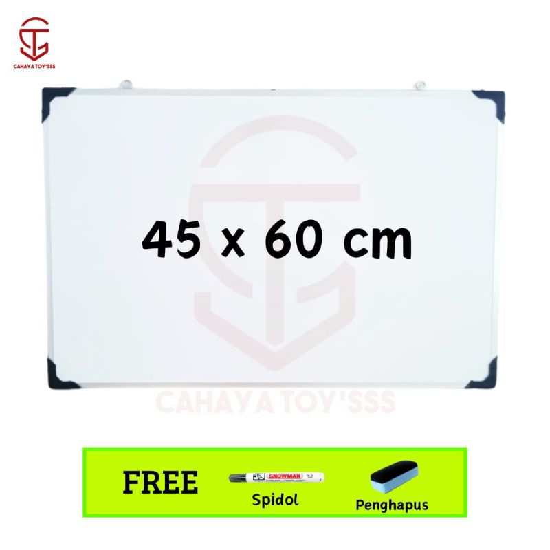 

Papan Tulis Whiteboard 45 x 60 cm Aluminium