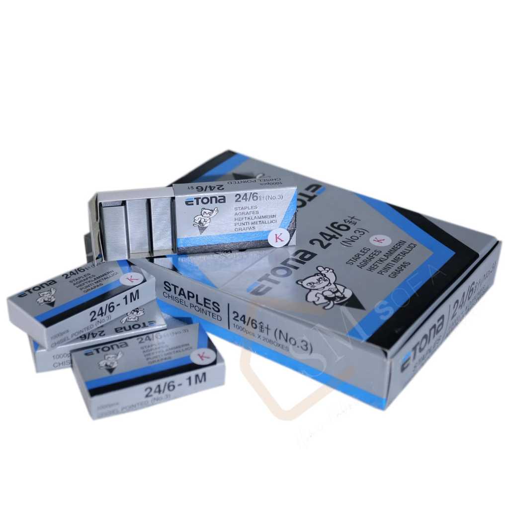 Isi Staples Etona 24/6 - Jok Motor/Sofa/Kursi