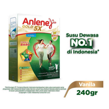 

Anlene Gold Plus 5 X Hi-Calcium Vanila 240 Gram