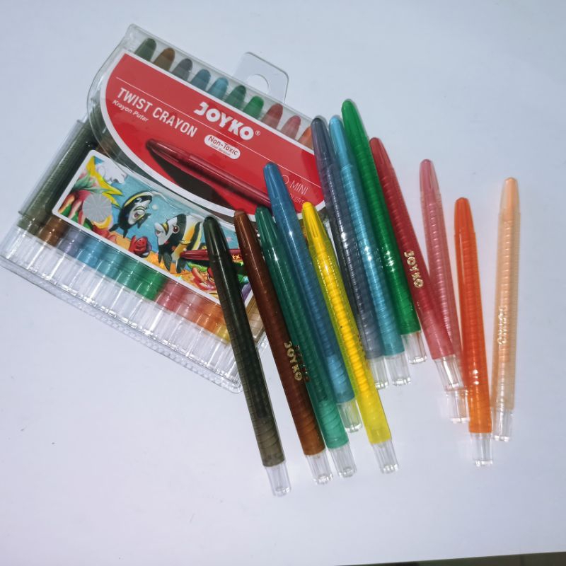 

Crayon Putar Joyko Pendek / Mini Isi 12 Warna