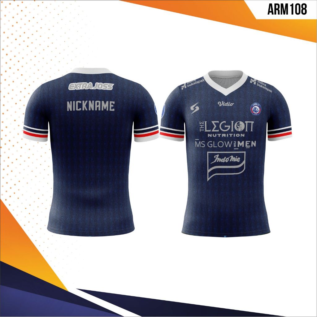 JERSEY BOLA AREMA 2021 2022  HOME AWAY FULL PRINTING BAHAN DRYFIT MICRODOT DAN MILANO CUSTOM