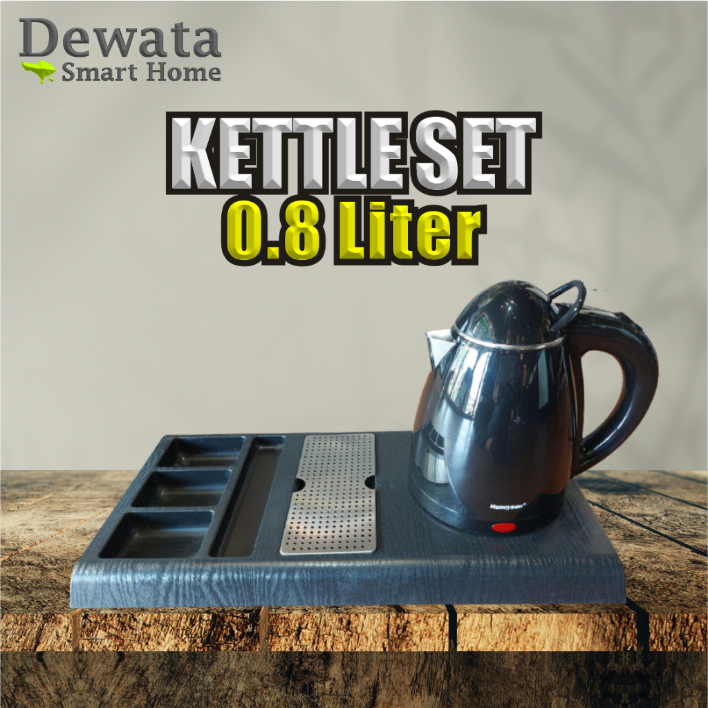 KETTLE SET - TEKO LISTRIK HOTEL/VILLA BESERTA NAMPAN