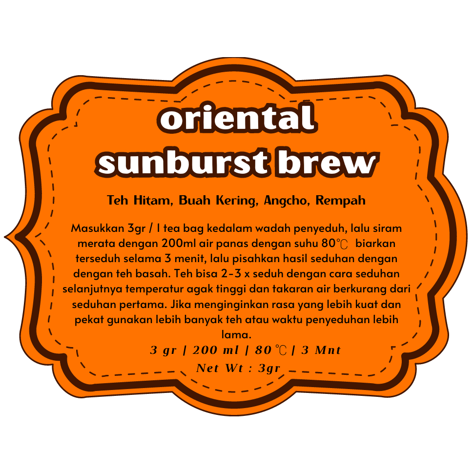 

TSURAYAA TEA ORIENTAL SUNBURST BREW