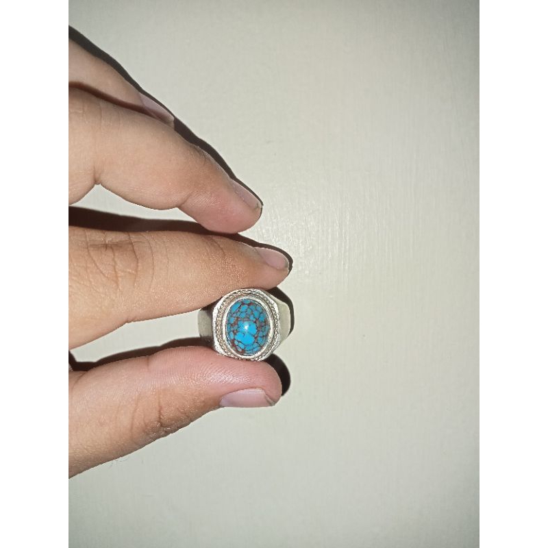 Pirus mesir urat merah motif jala rapi asli batu alam / batu akik (import Mesir)