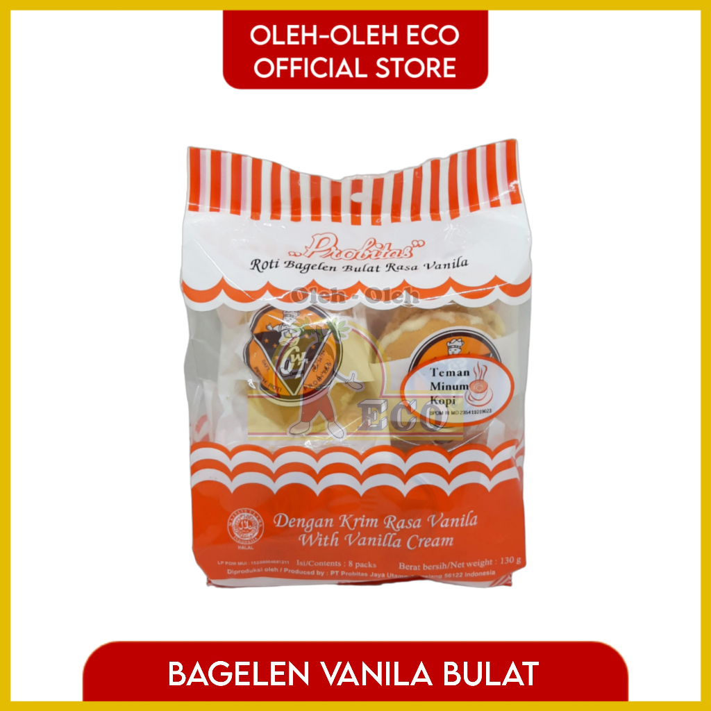 

Roti Bagelen Vanila Bulat Kering PROBITAS