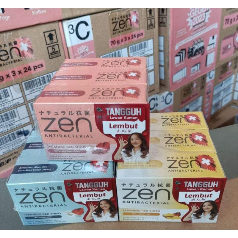 (Isi 3) Promo Sabun Batang Zen Sabun Mandi Batang Zen