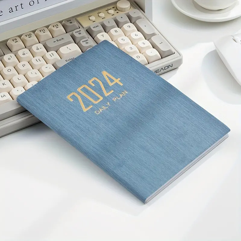 

Buku Catatan MINKYS Buku Catatan Harian 2024 Notebook Planner 365 Days 64 Sheet A5