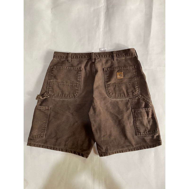 celana Carhart short cartpenter brown