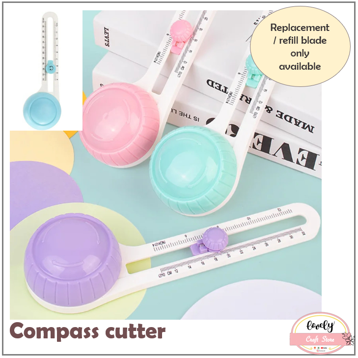 

Lovelycraft Round Cutter Circular Cutter Compass Cutter Cutting Knife Cutter Pemotong Lingkaran Tk1