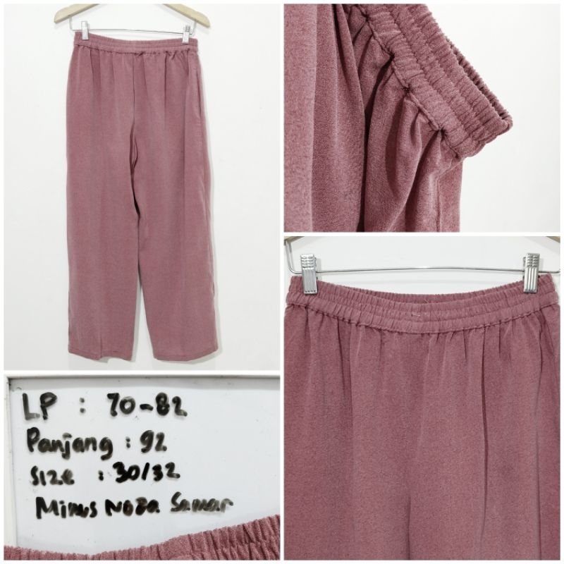 KULOT PINGGANG KARET NO FURING CELANA PANJANG KAIN OVERSIZE 1593