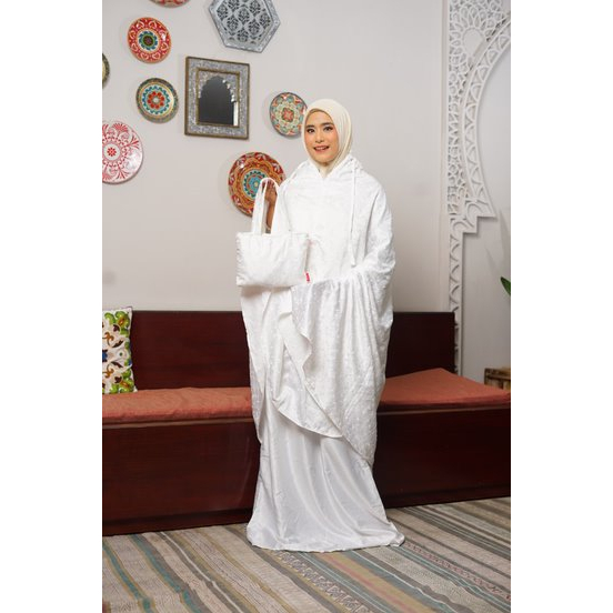 ZOYA ZAMILIA MUKENA PUTIH MUKENA EMBOS
