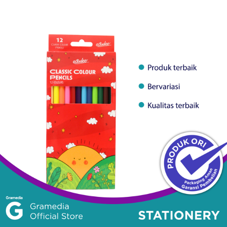 

Gramedia Makassar - Estudee Classic Color Pencil 12 ES-PCL12