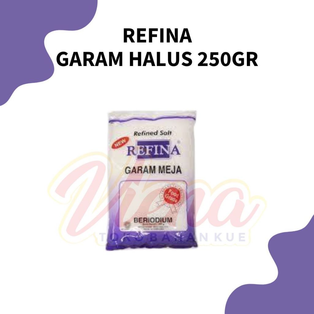 

Refina Garam Meja Kemasan 250gr / Garam Beryodium / Garam Halus