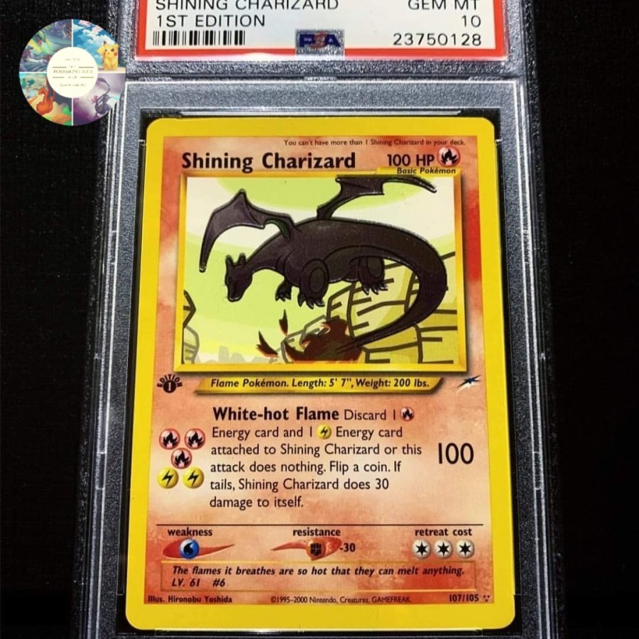 Kartu Pokemon - Shining Charizard 1st edition PSA 10