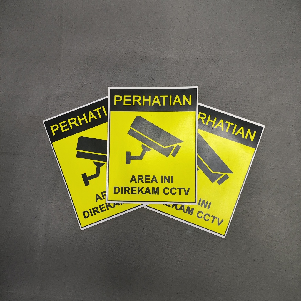 

STIKER TANDA LABEL AREA DI REKAM CCTV