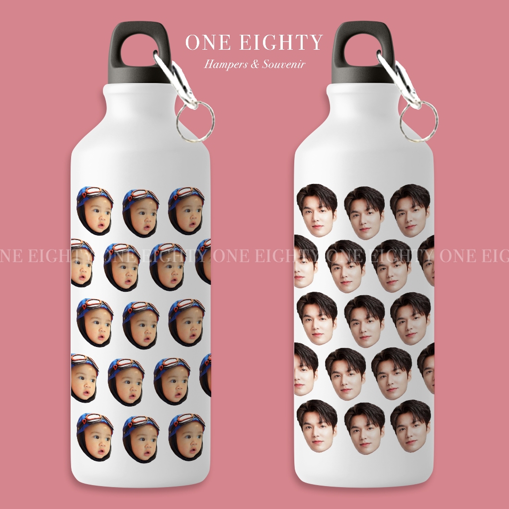 Hampers Tumbler Botol Sport Botol Minum Custom Foto Muka Wajah Hadiah Kado Wisuda Unik Graduation Ul