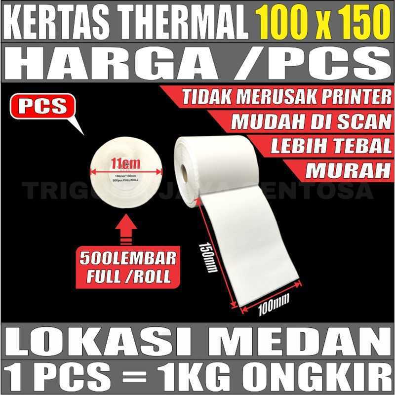 

Kertas Thermal A6 100x150mm Resi Label Barcode Online Shop Medan