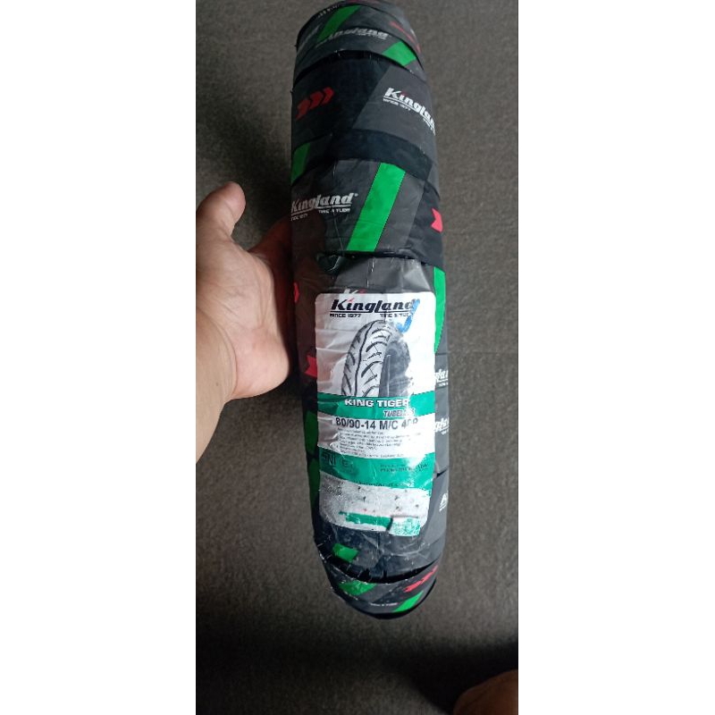BAN LUAR MATIC KINGLAND 80/90-14 || KINGLAND 80/90-14 || TUBLESS || TYPE KING TIGER || 100% ORIGINAL