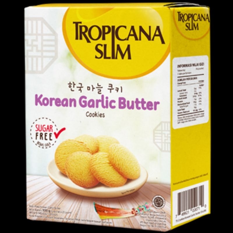 

Tropicana Slim Korean Cookies Garlic Butter Cookies 100gr