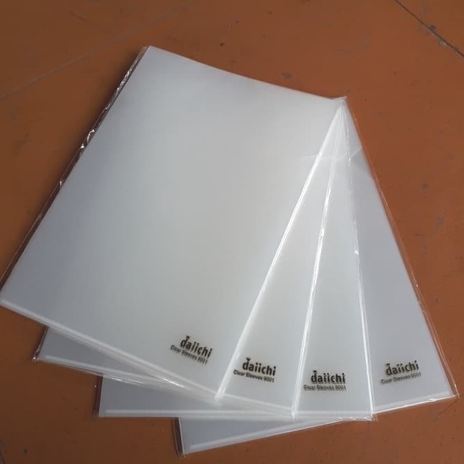 

KODE B17A Clear Sleeve Map Bening Map L DAIICHI A4 Folio per lusin