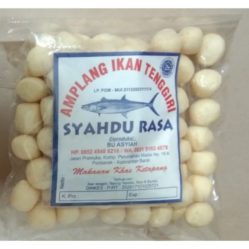 

Amplang Ikan Tenggiri SYAHDU RASA / KERUPUK IKAN TENGGIRI / AMPLANG KHAS PONTIANAK / Amplang Ikan Tengiri / Oleh oleh Khas Pontianak