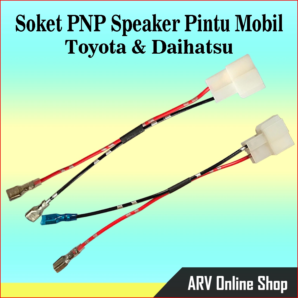 Kabel Soket Pnp Speaker Pintu Mobil Toyota Daihatsu Midbass Avanza Xenia Calya Sigra Rush Terios Aly