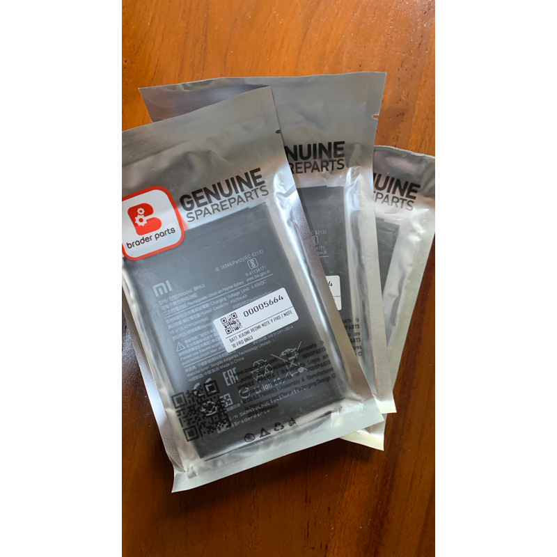 BATRE XIAOMI REDMI NOTE 10PRO/NOTE 9PRO/NOTE9/ (BN53) DABBLE IC BRADERPART
