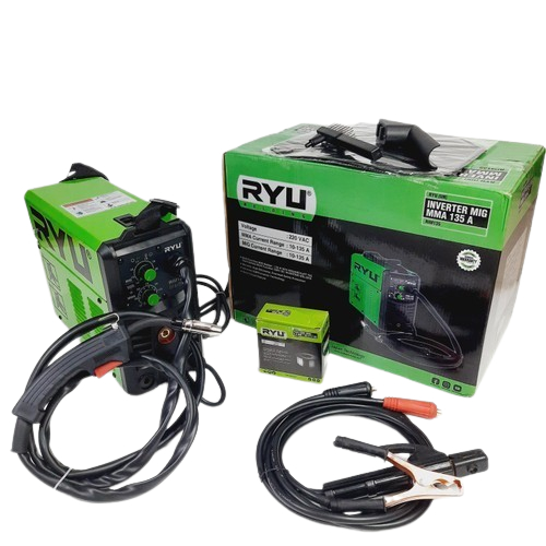 Ryu Mesin Las Inverter MIG MMA 135 A Travo Trafo Las Tanpa Gas RIM 135