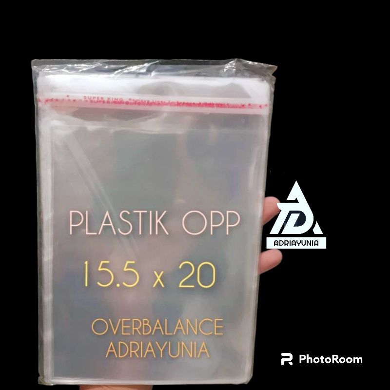 Plastik OPP 15.5 x 20 cm seal - Plastik Opp 15,5 x 20 cm - Plastik Opp 15,5x20 seal