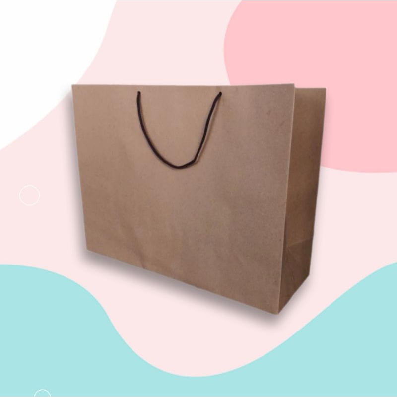 

Paperbag coklat polos landscape/Paperbag kotak sepatu 32x12x25cm
