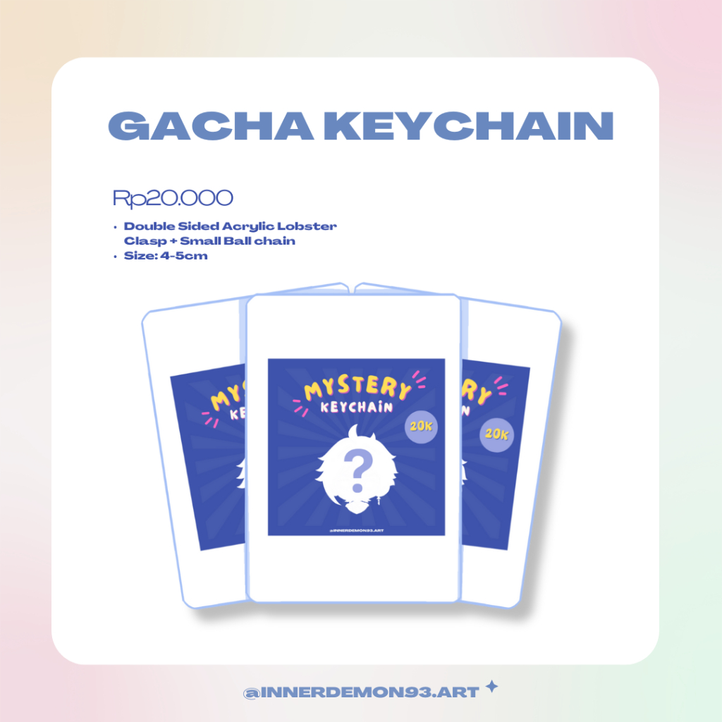 READY STOCK - KEYCHAIN GACHA