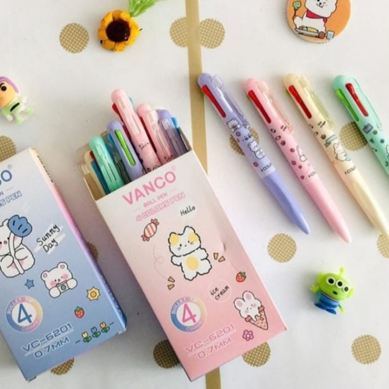 

KODE W3X4 bolpen 4 warna FANCY Dan KANTOR