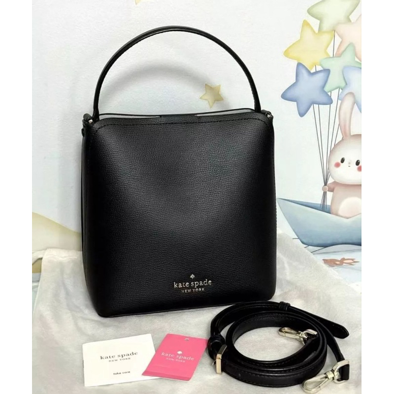 Darcie small bucket bag black
