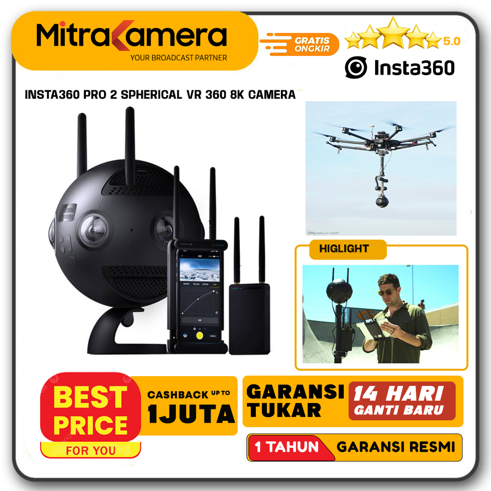 Insta360 Pro 2 Spherical VR 360 8K Camera