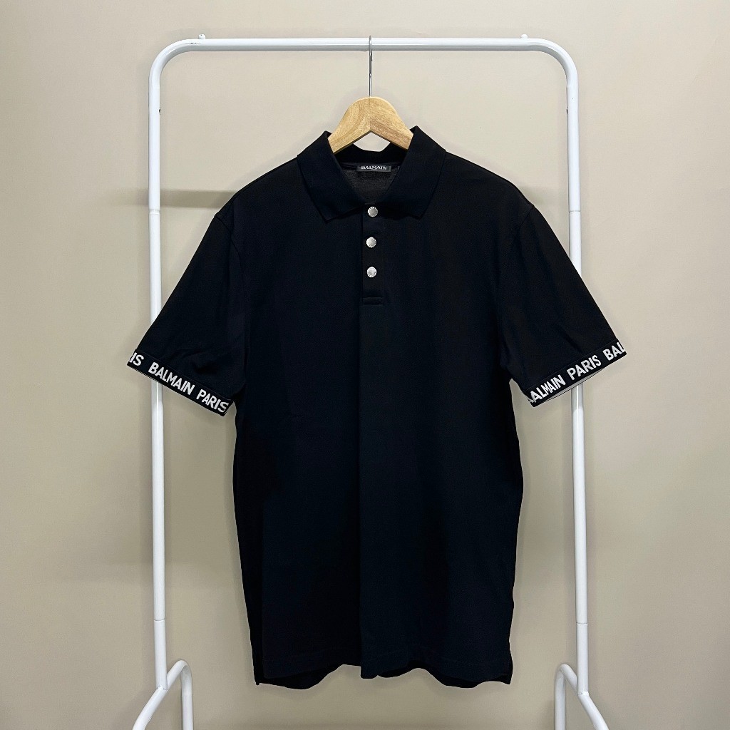 TEMPAT YA PROMO BALMAIN Paris Cuma Pakai 1x 100% Original Baju Kaos Polo Pria CUCI GUDANG