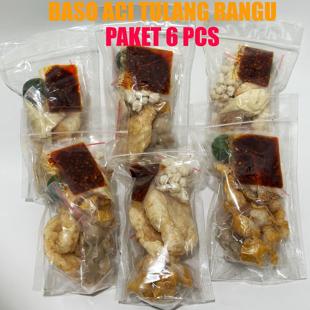 

Berkualitas BASO ACI TULANG RANGU Paket Hemat ISI 6 PCS Murah