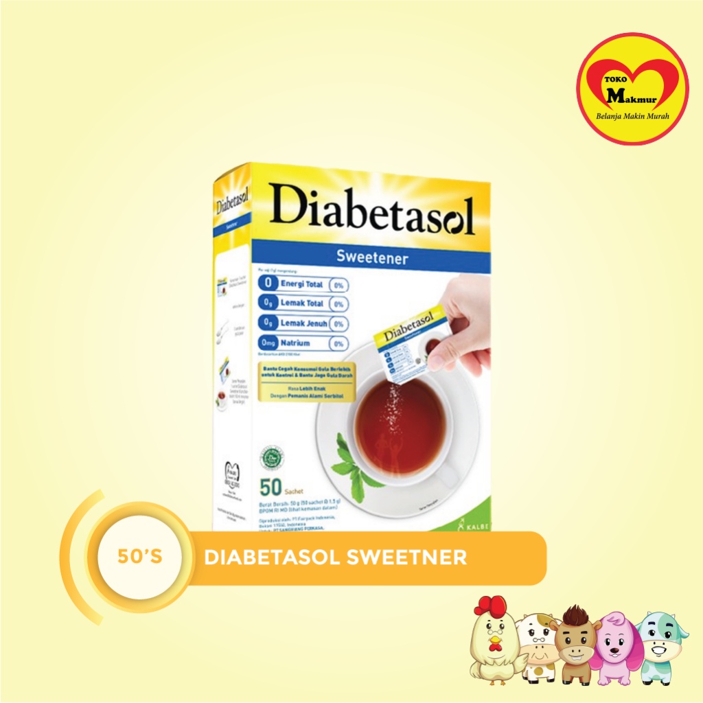 

Diabetasol Sweetener 50'S / Toko Makmur Gresik